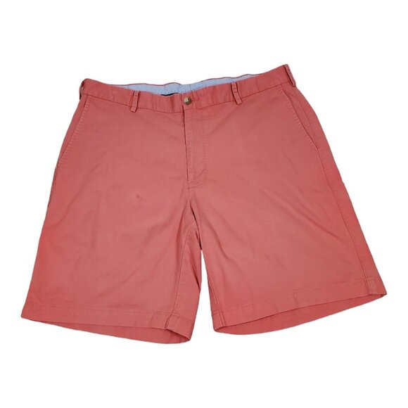Peter‎ Millar Soft Touch Twill Shorts Men's Size 35 6" Inseam Pink Salmon - Picture 1 of 8